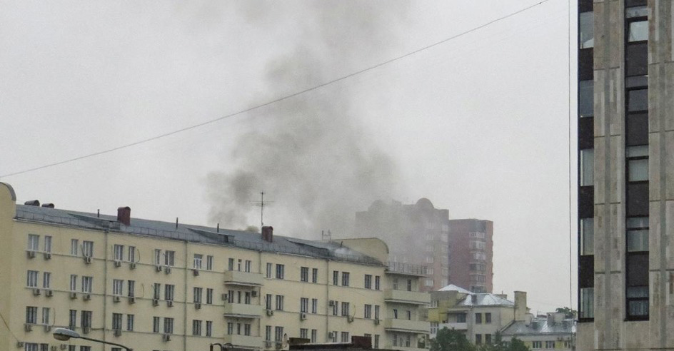 В здании московского военкомата произошел пожар