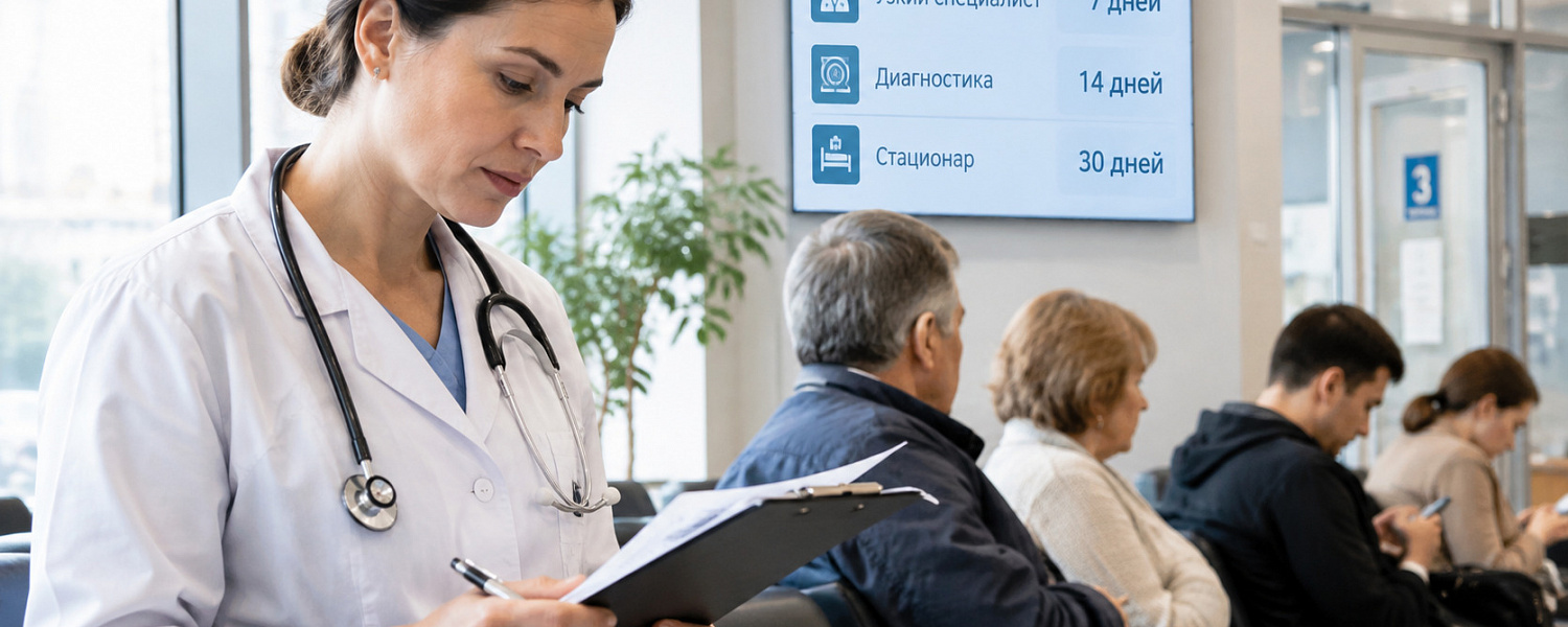 По ОМС установили сроки ожидания врачей и обследований